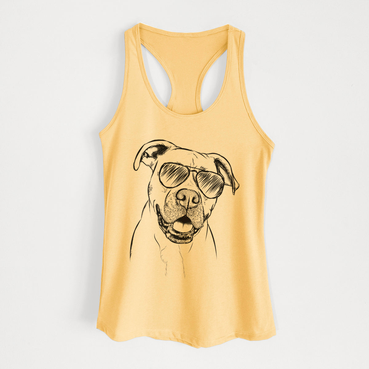 Frankie Tankie the Boxer Mix - Women's Racerback Tanktop