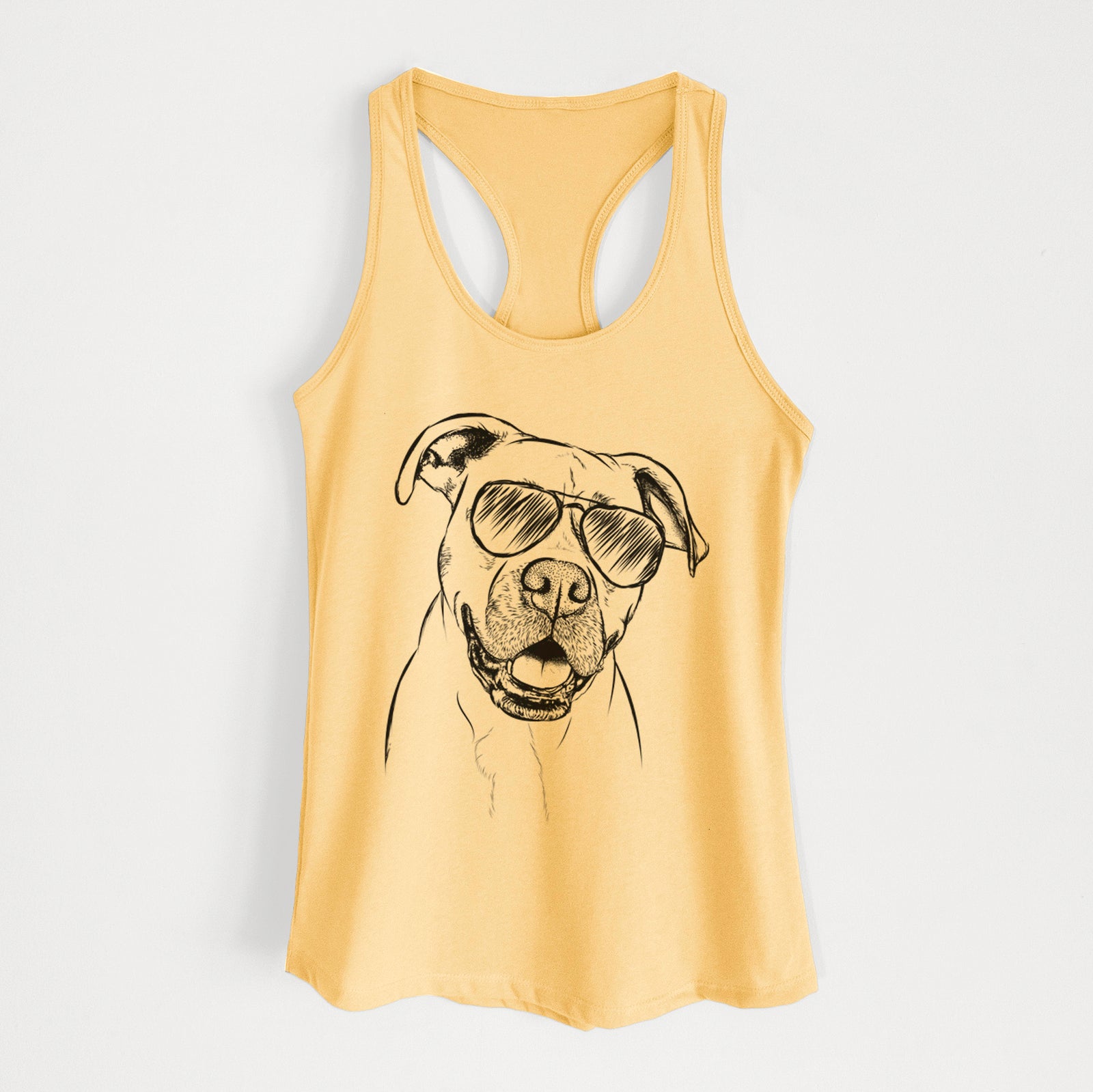 Frankie Tankie the Boxer Mix - Women's Racerback Tanktop
