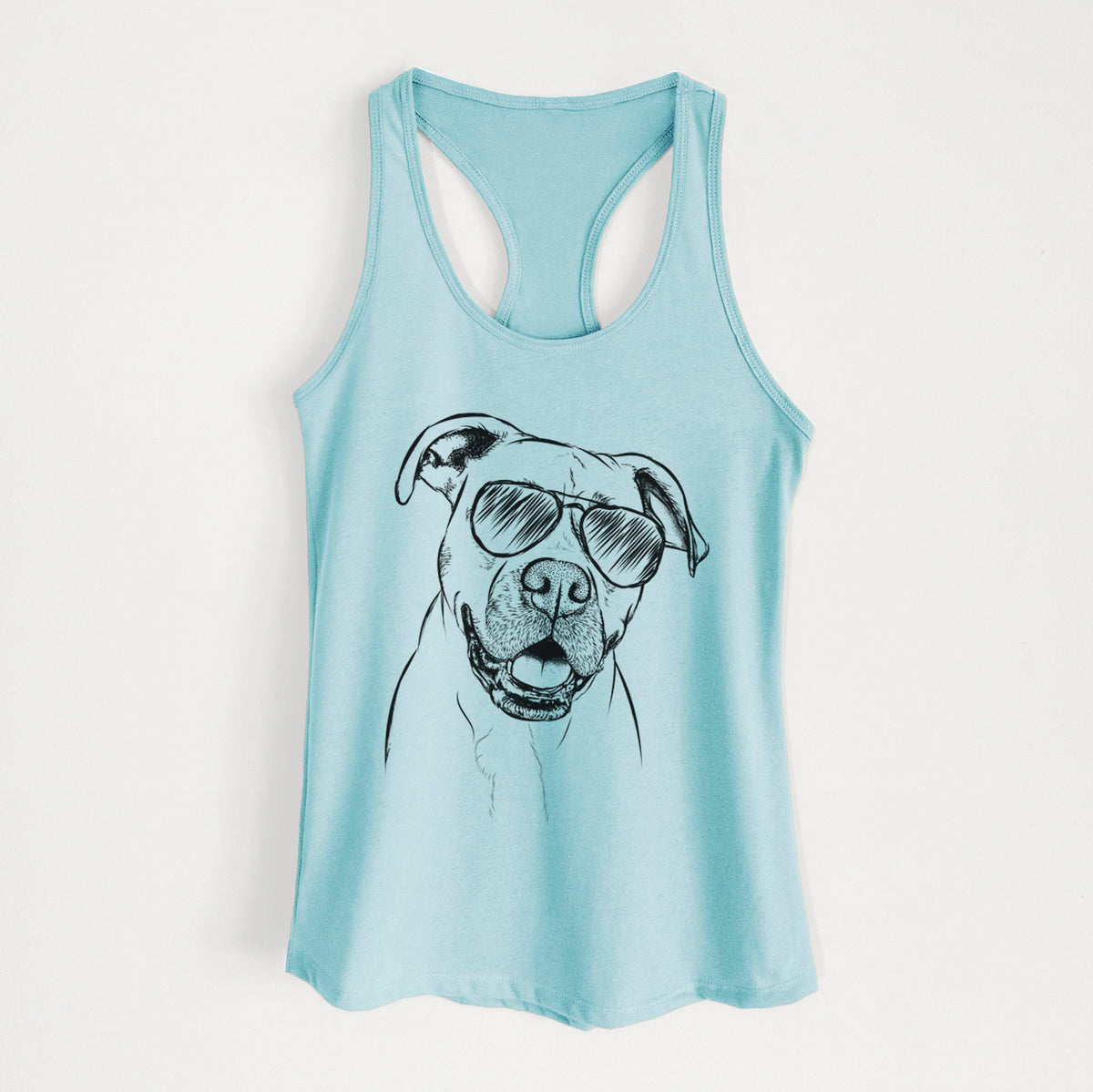 Frankie Tankie the Boxer Mix - Women's Racerback Tanktop