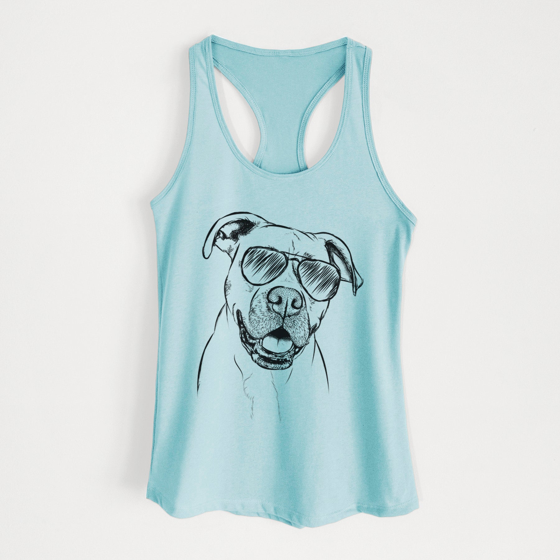 Frankie Tankie the Boxer Mix - Women's Racerback Tanktop