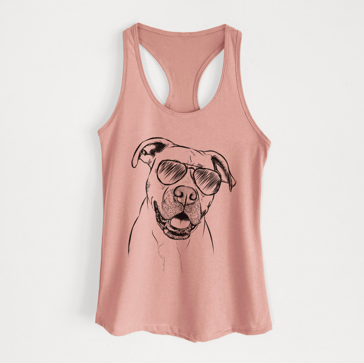Frankie Tankie the Boxer Mix - Women's Racerback Tanktop