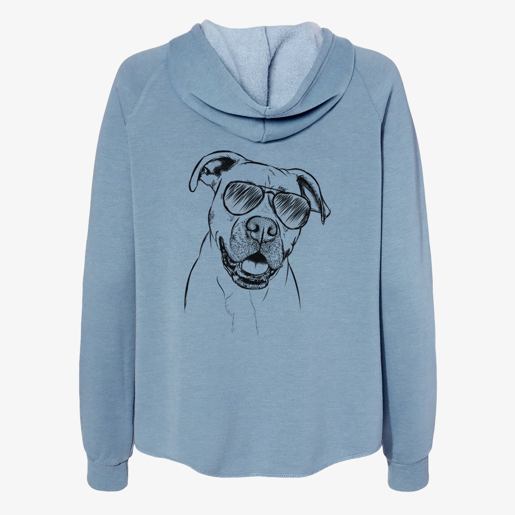 Frankie Tankie the Boxer Mix - Women's Cali Wave Zip-Up Sweatshirt