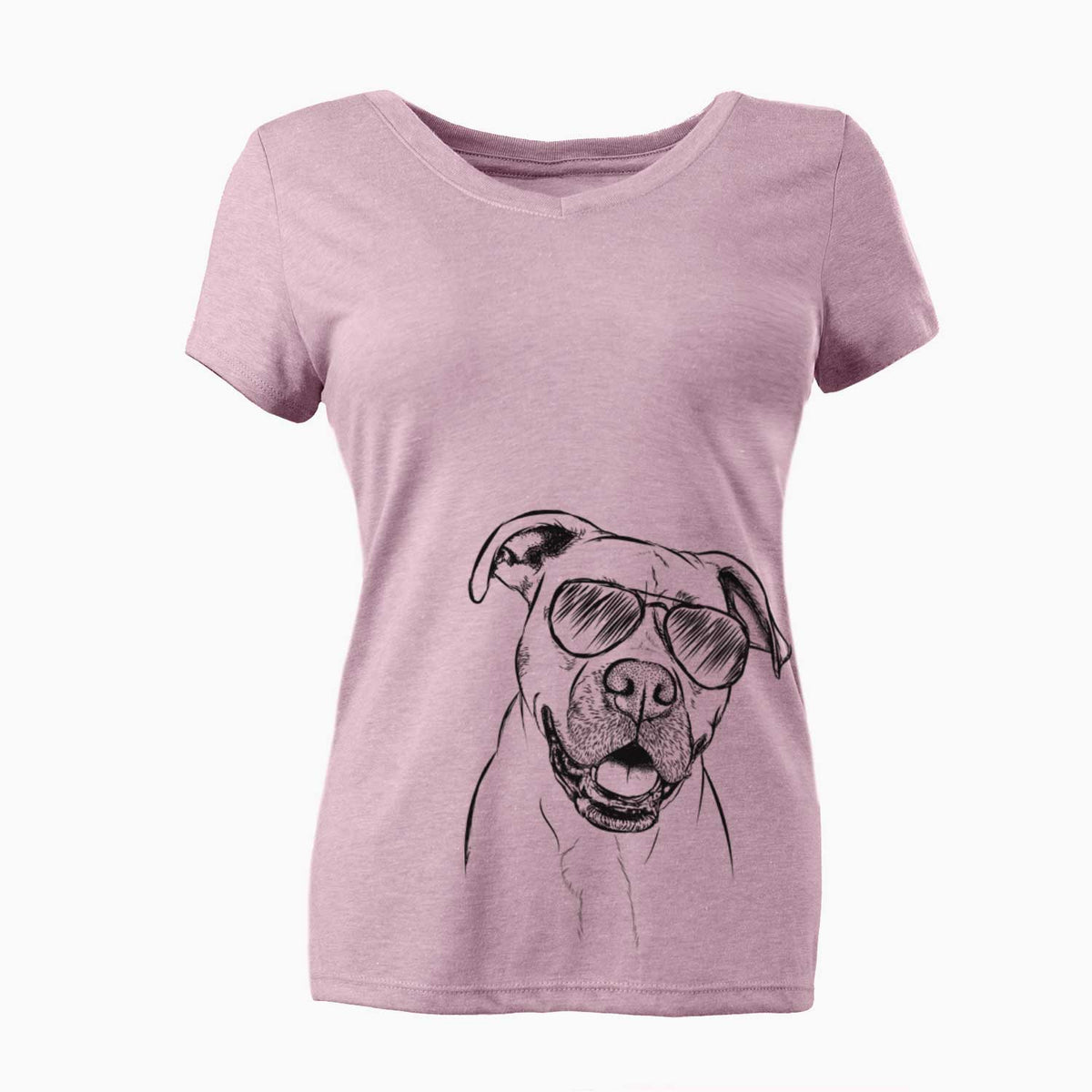 Aviator Frankie Tankie the Boxer Mix - Women's V-neck Shirt