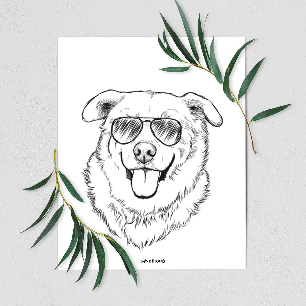 Freeley the Mixed Breed Art Print