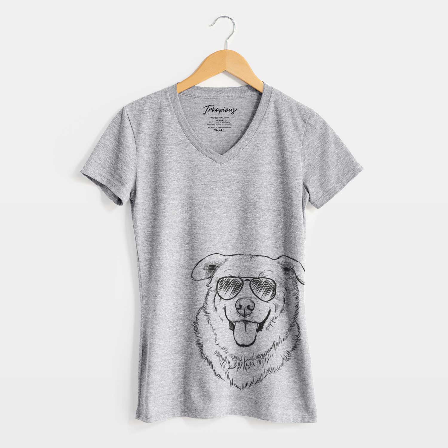 Aviator Freeley the Mixed Breed - Women's V-neck Shirt