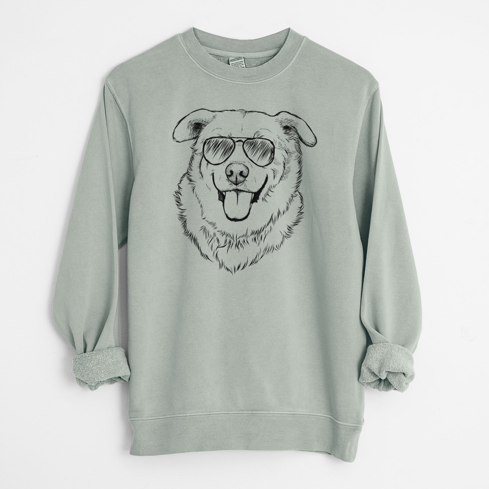 Aviator Freeley the Mixed Breed - Unisex Pigment Dyed Crew Sweatshirt