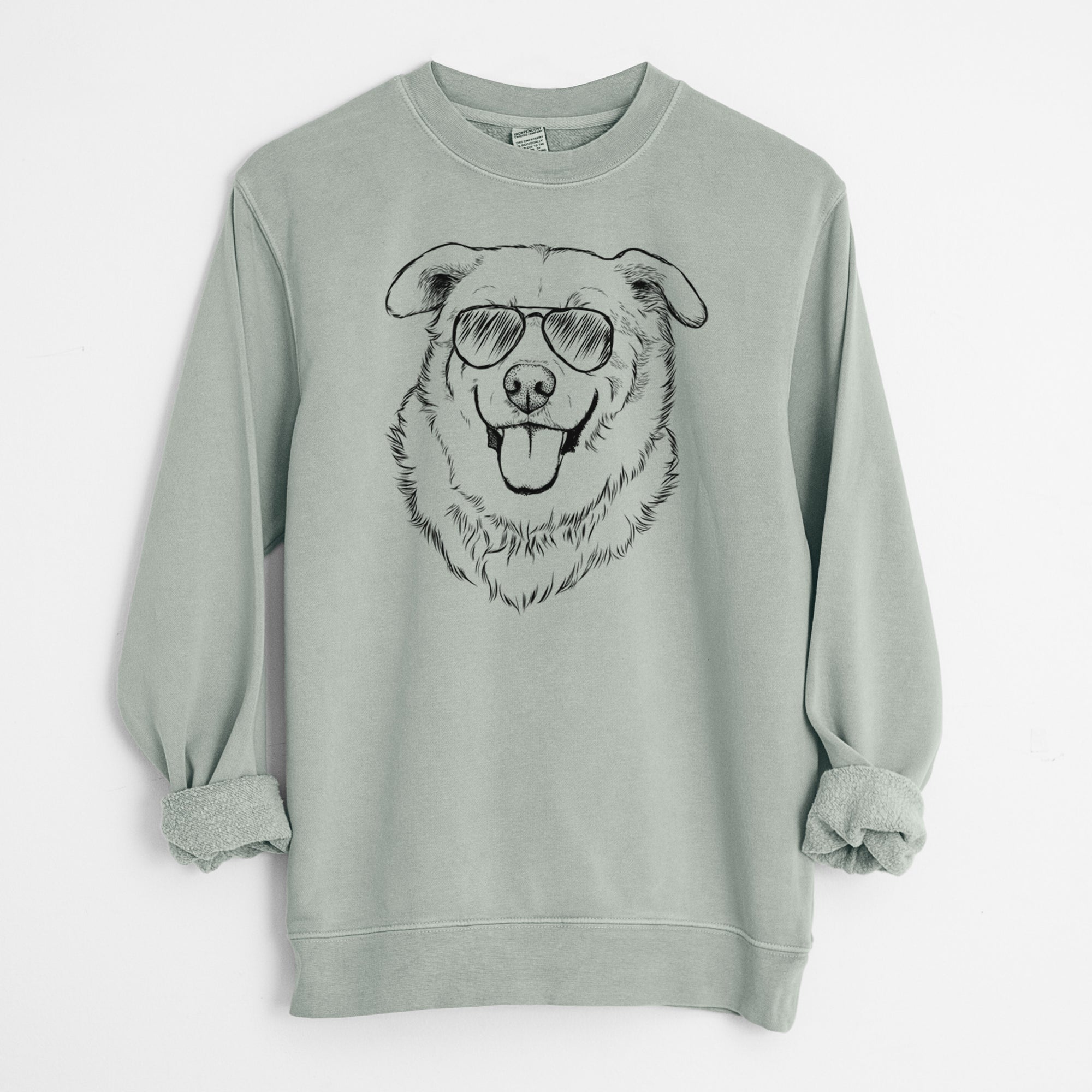 Aviator Freeley the Mixed Breed - Unisex Pigment Dyed Crew Sweatshirt