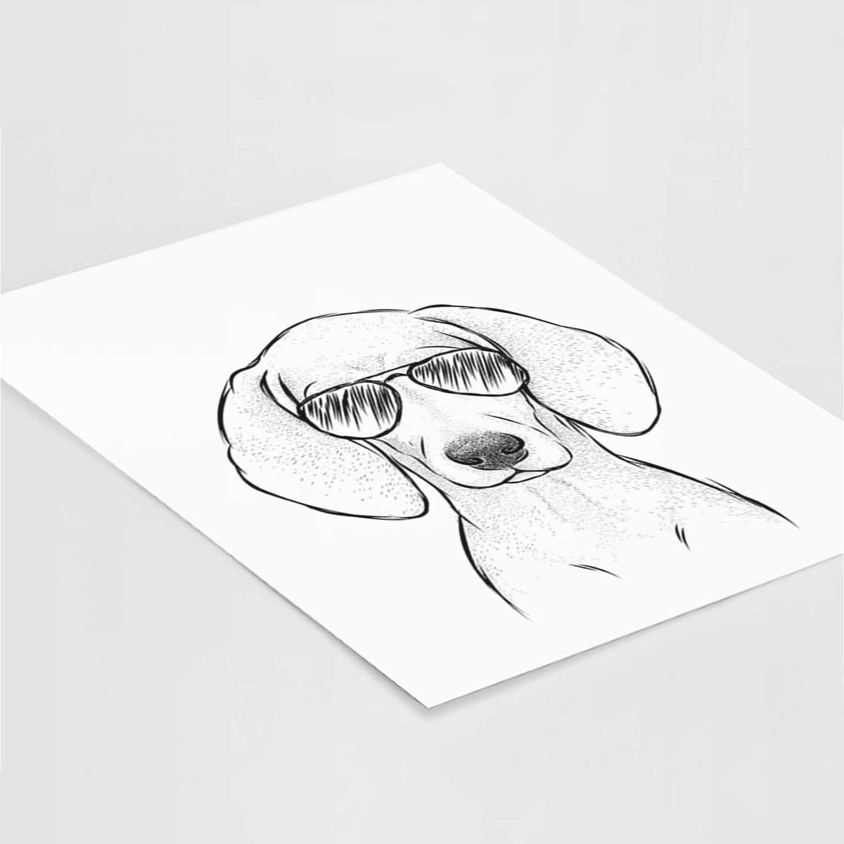 Frejya the Weimaraner Art Print