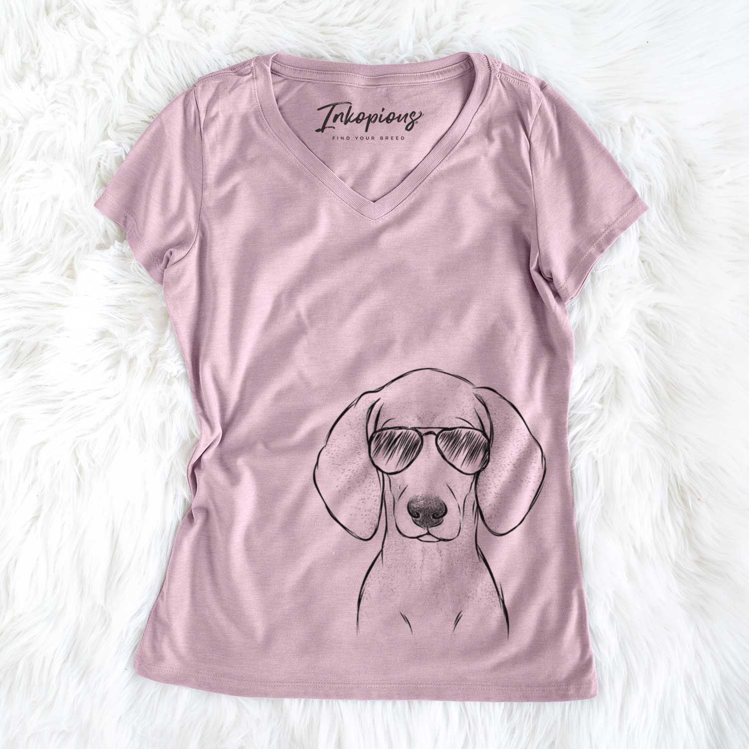 Frejya the Weimaraner - Women's V-neck Shirt