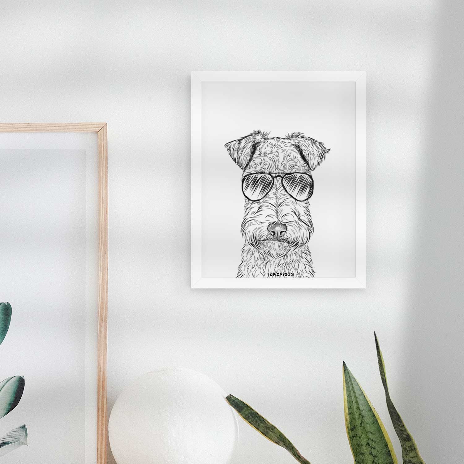 Frida the Lakeland Terrier Art Print