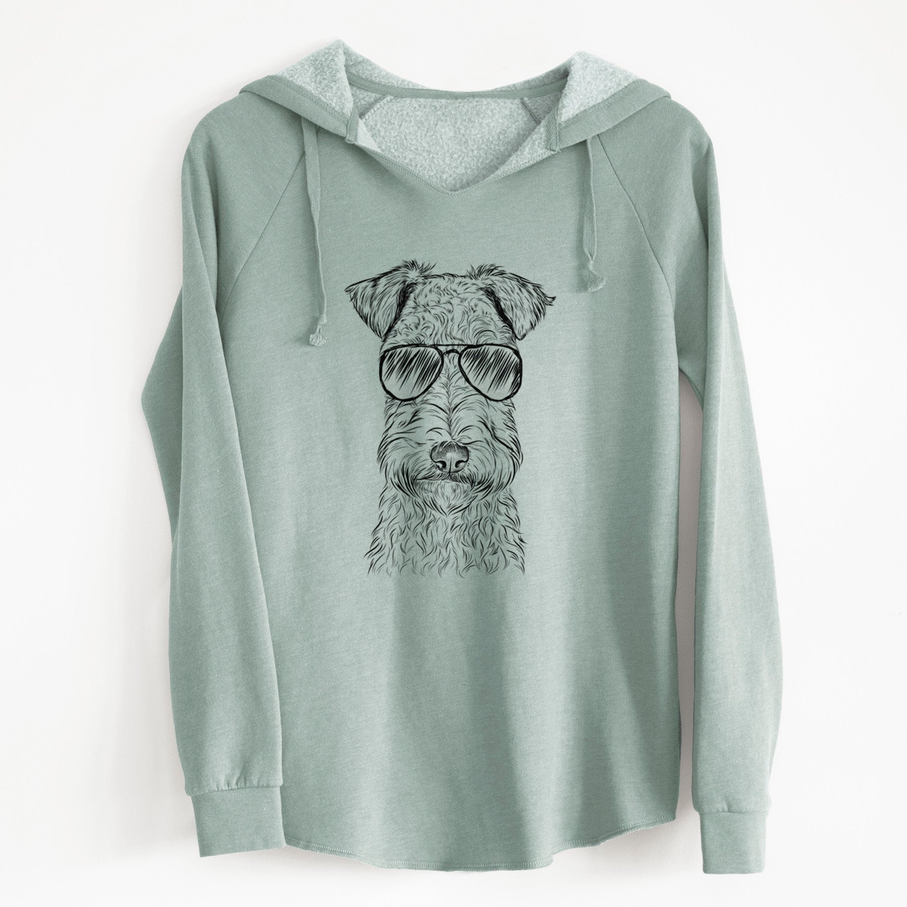 Aviator Frida the Lakeland Terrier - Cali Wave Hooded Sweatshirt