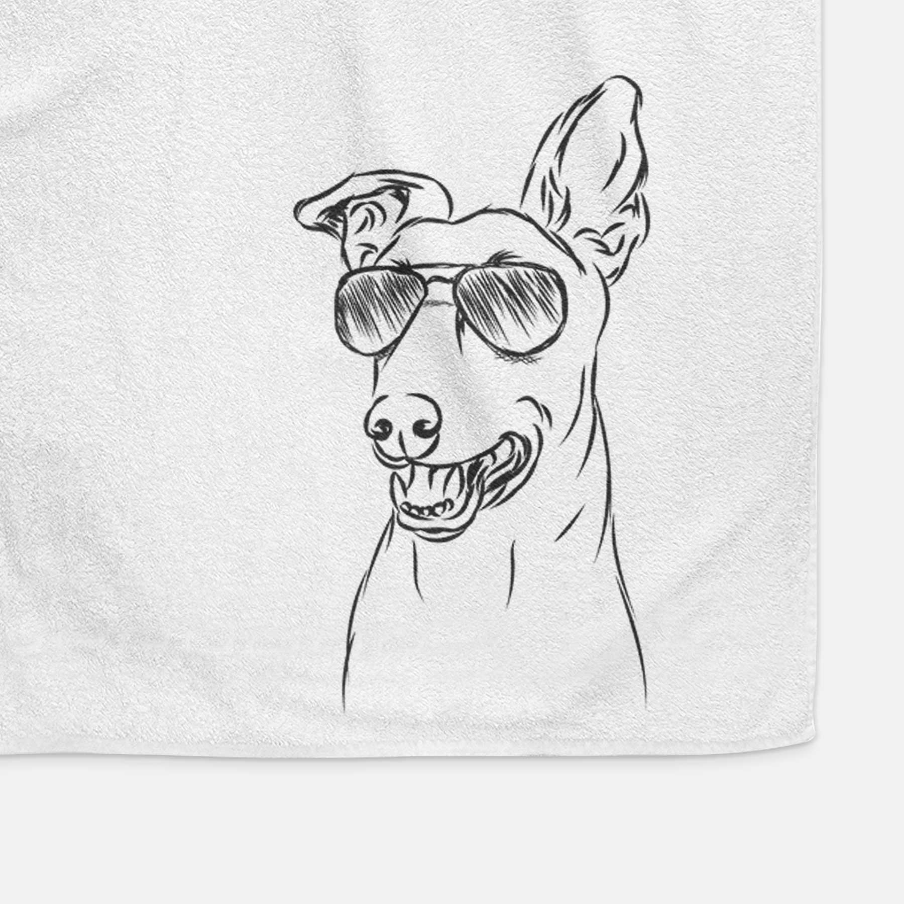 Frosty the Greyhound Decorative Hand Towel