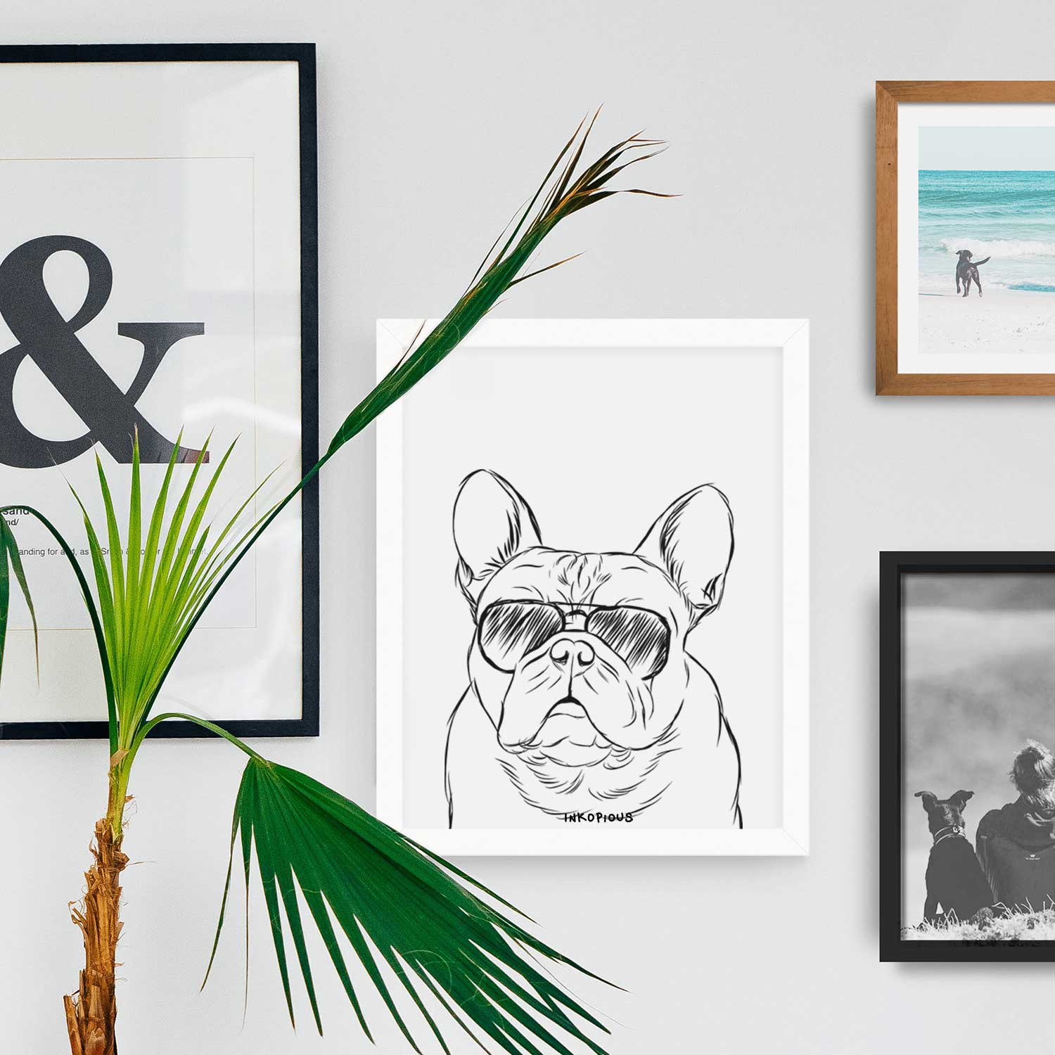 Fudge the French Bulldog Art Print