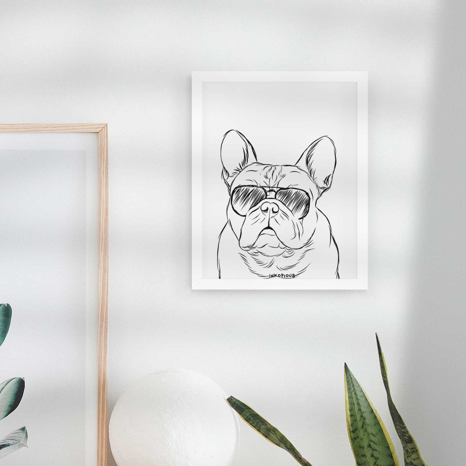 Fudge the French Bulldog Art Print