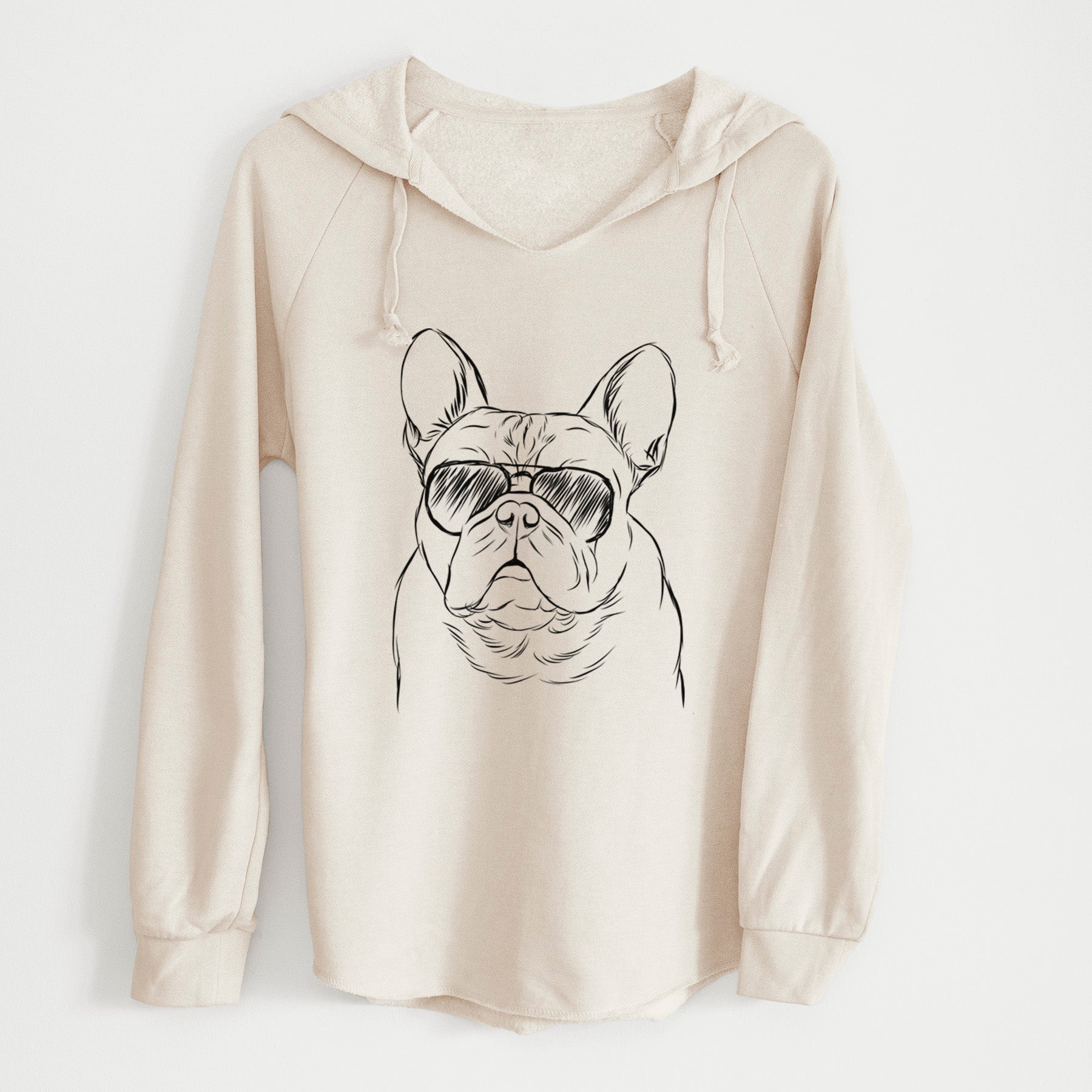 Aviator Fudge the French Bulldog - Cali Wave Hooded Sweatshirt