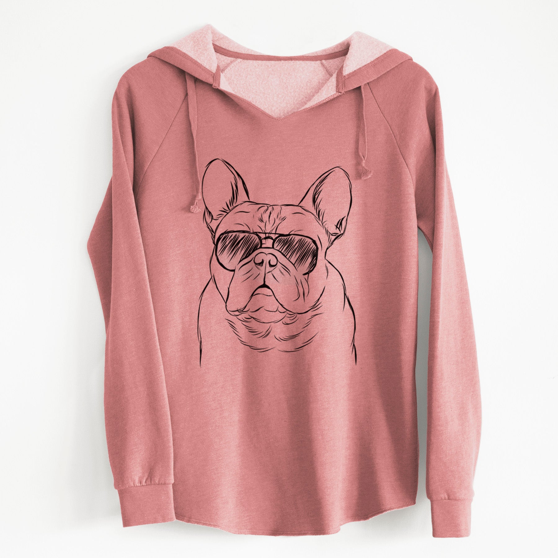 Aviator Fudge the French Bulldog - Cali Wave Hooded Sweatshirt