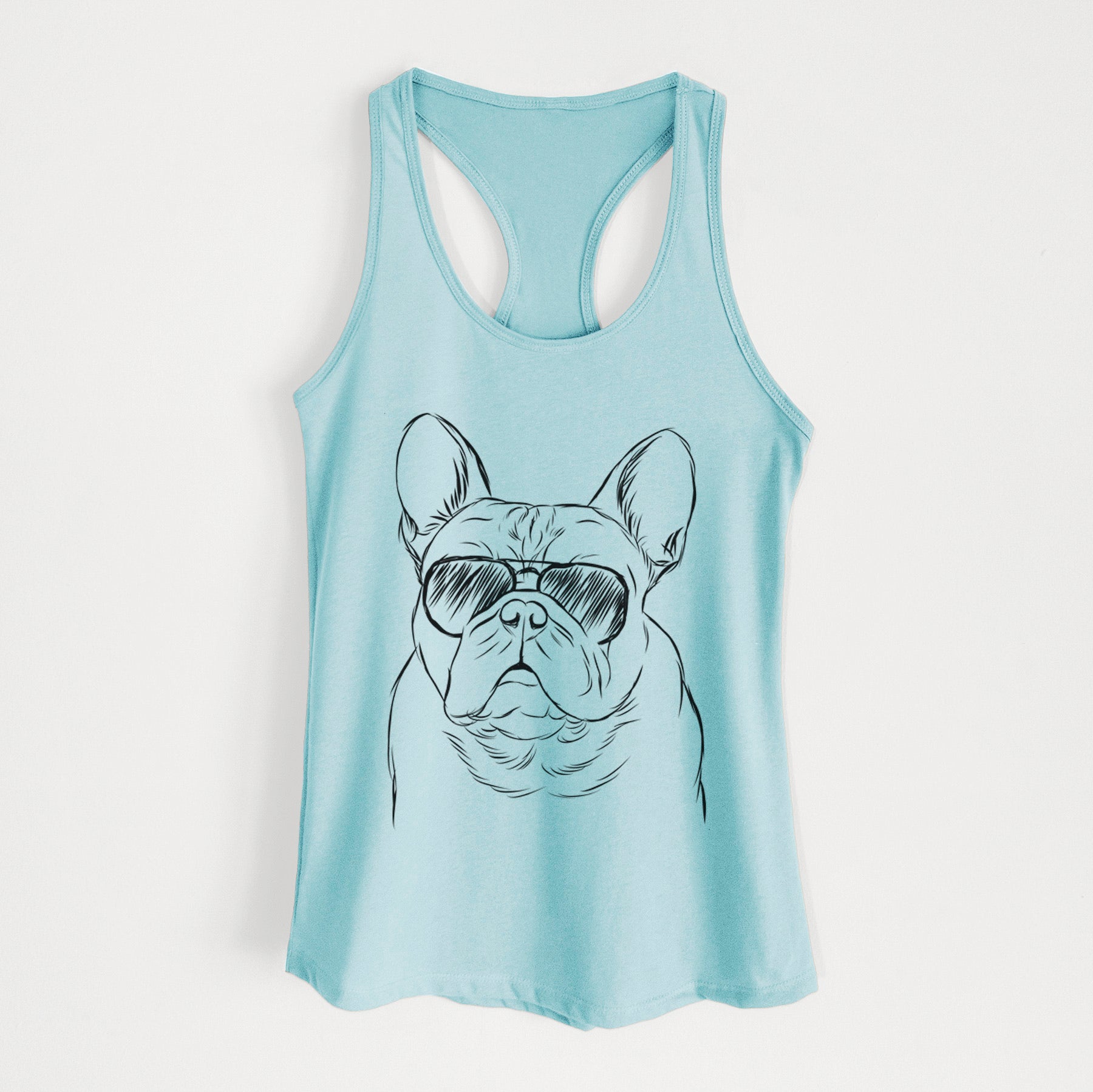 Fudge the French Bulldog - Women's Racerback Tanktop