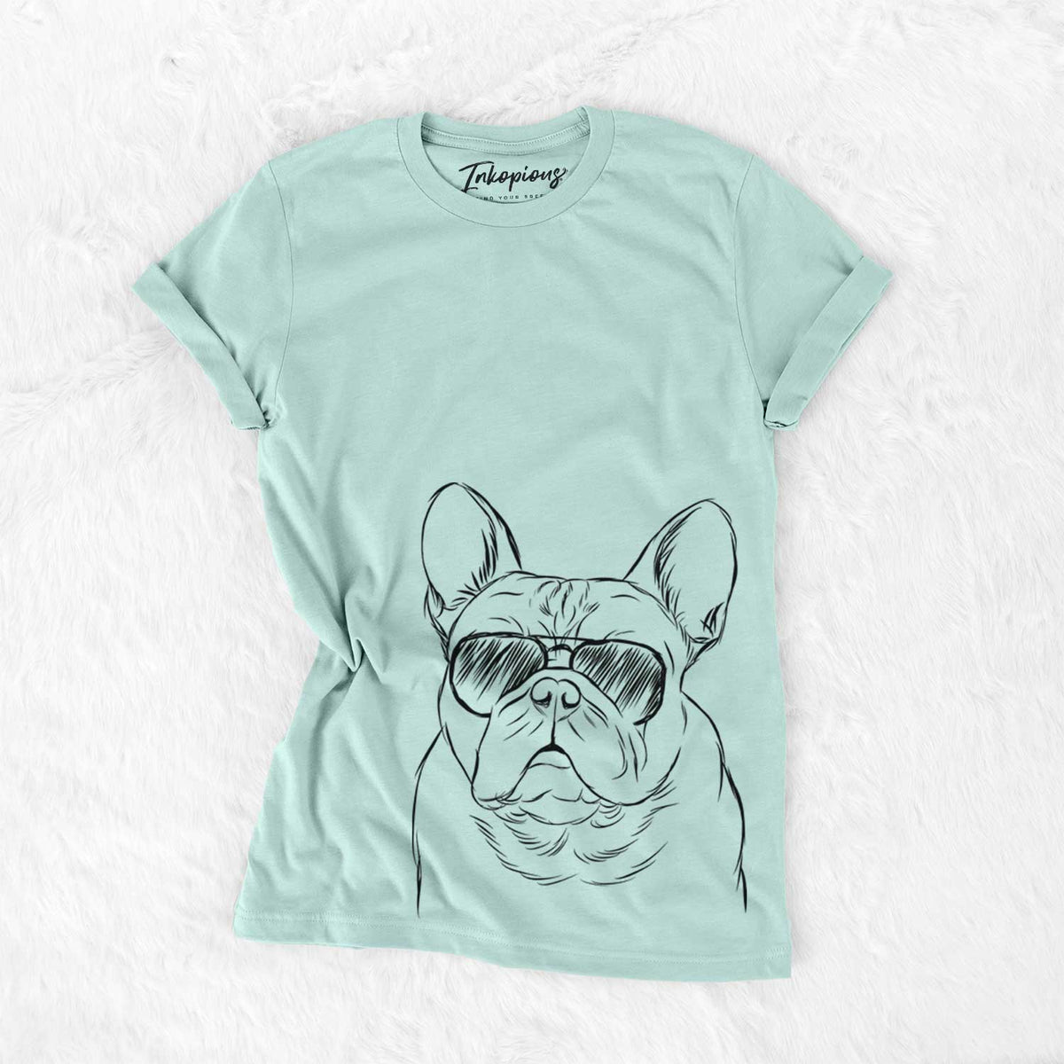 Aviator Fudge the French Bulldog - Unisex Crewneck