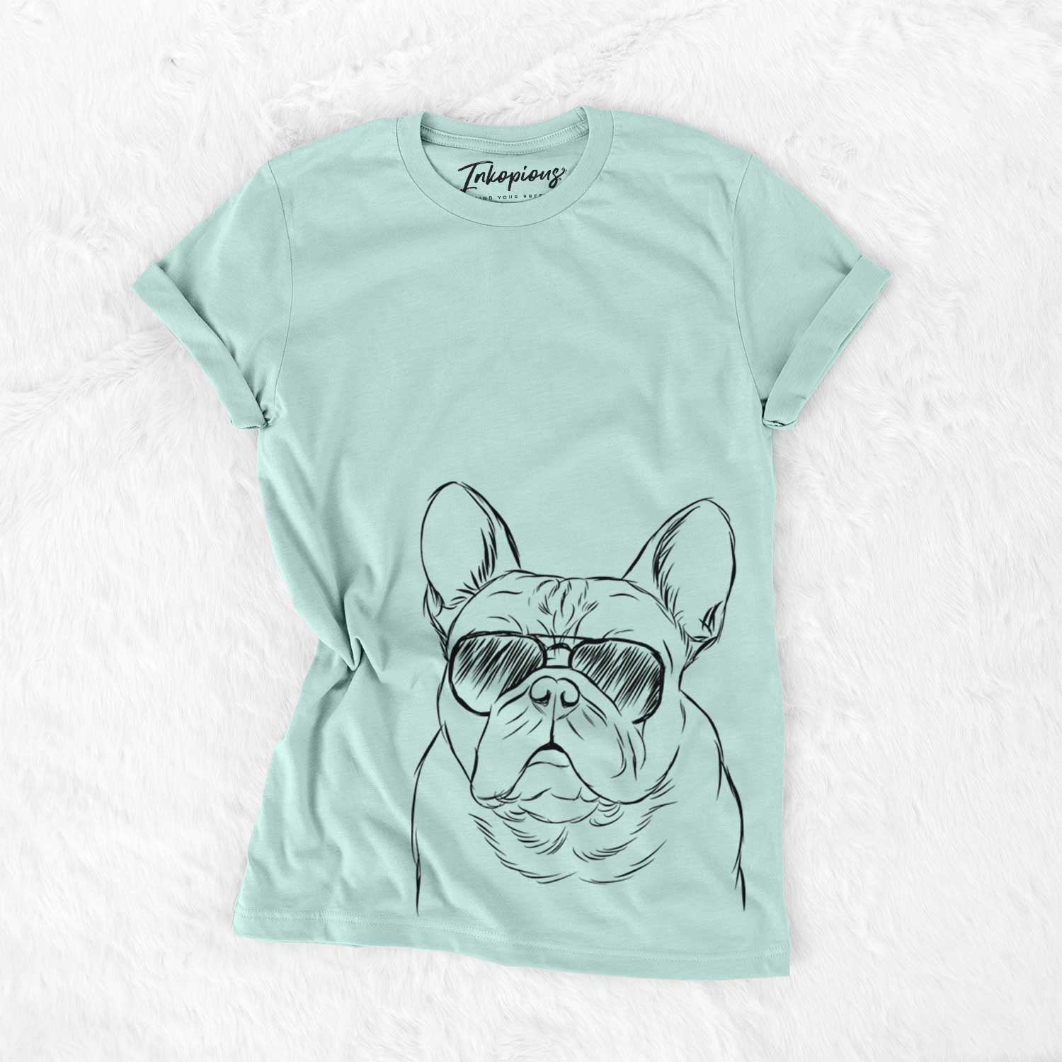 Aviator Fudge the French Bulldog - Unisex Crewneck