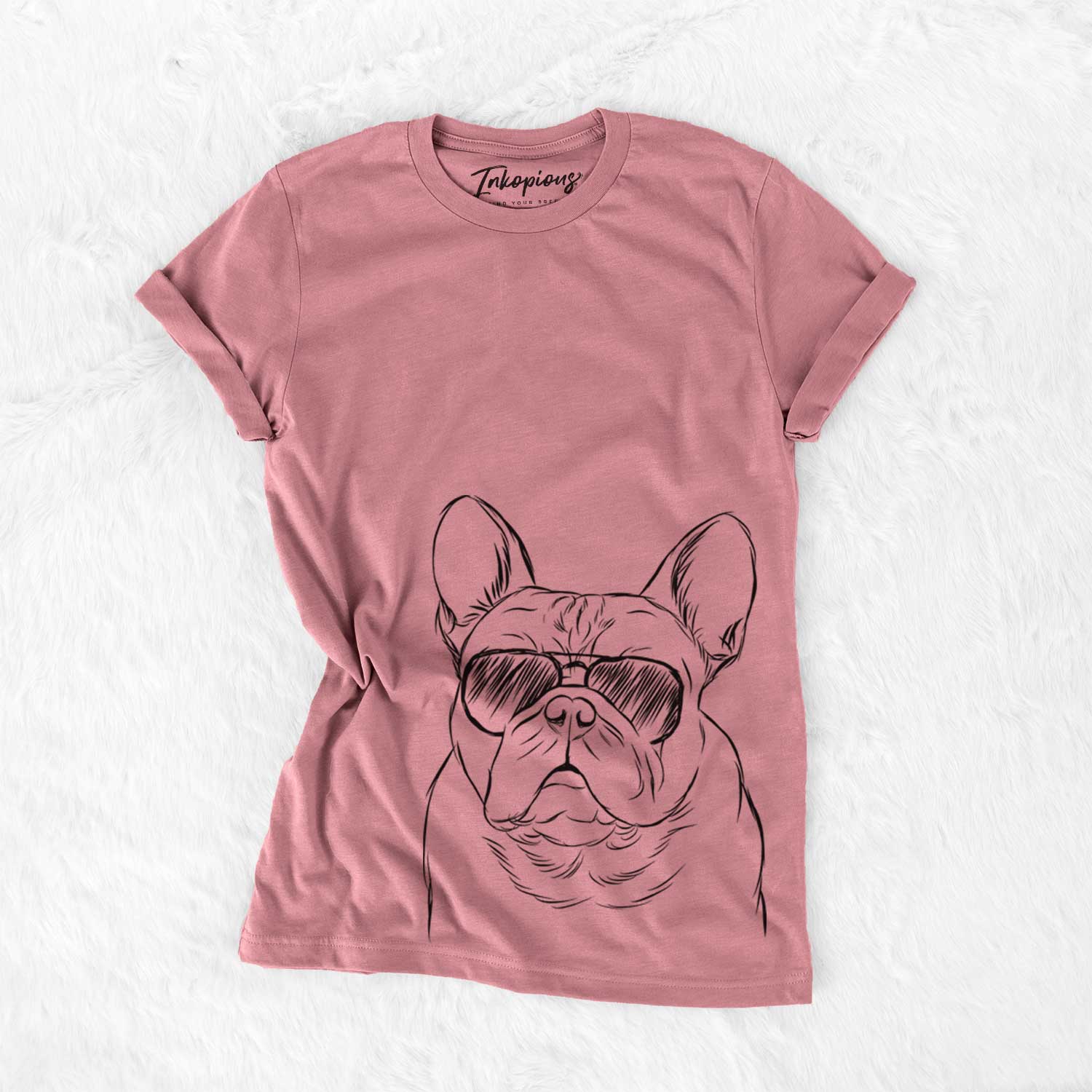 Aviator Fudge the French Bulldog - Unisex Crewneck