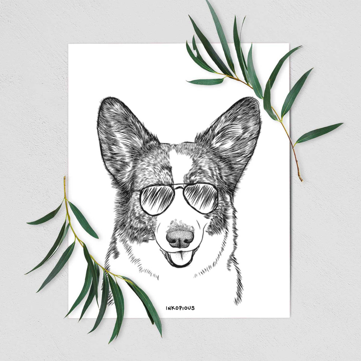 Gabby the Cardigan Welsh Corgi Art Print