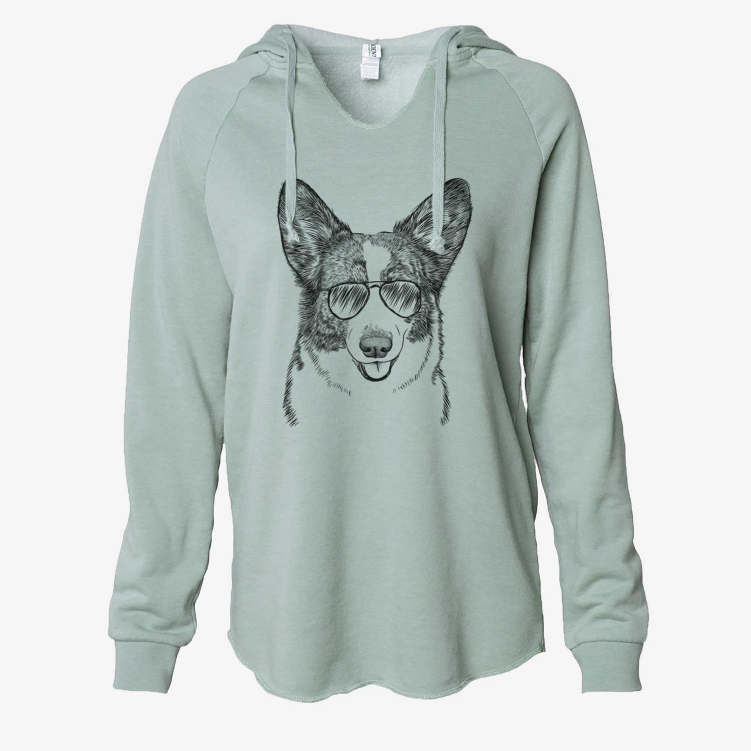 Gabby the Cardigan Welsh Corgi - Cali Wave Hooded Sweatshirt