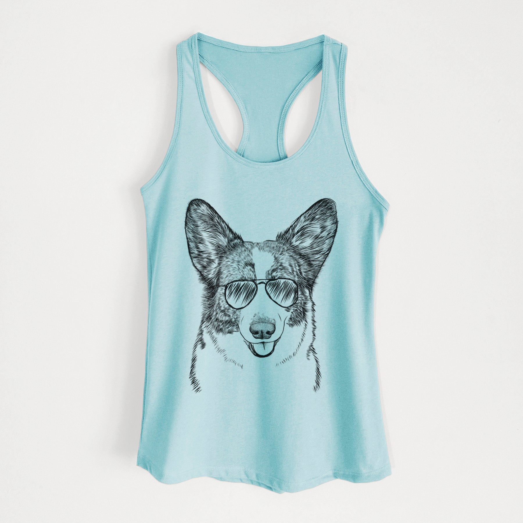 Gabby the Cardigan Welsh Corgi - Women's Racerback Tanktop