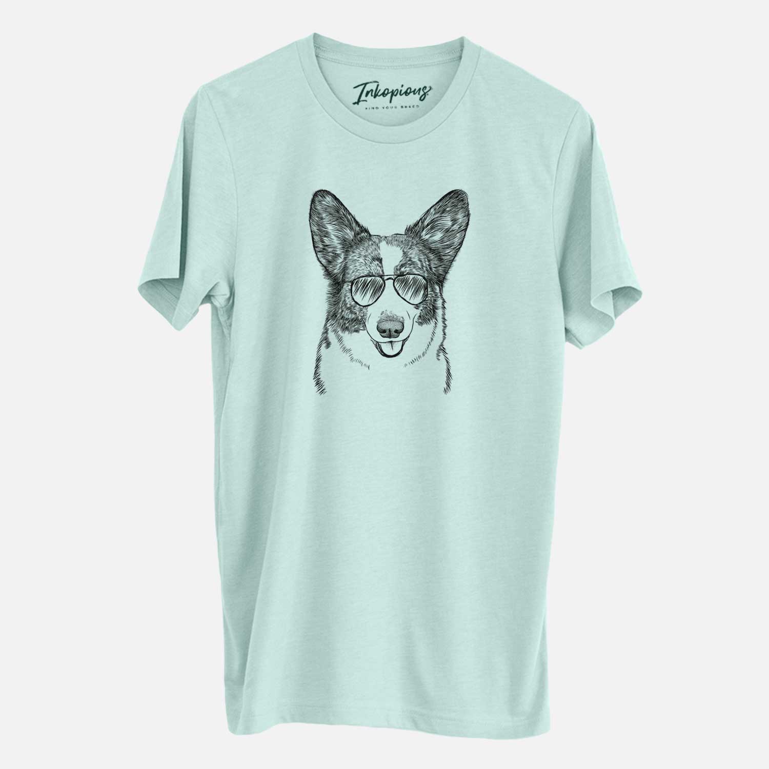 Aviator Gabby the Cardigan Welsh Corgi - Unisex Crewneck