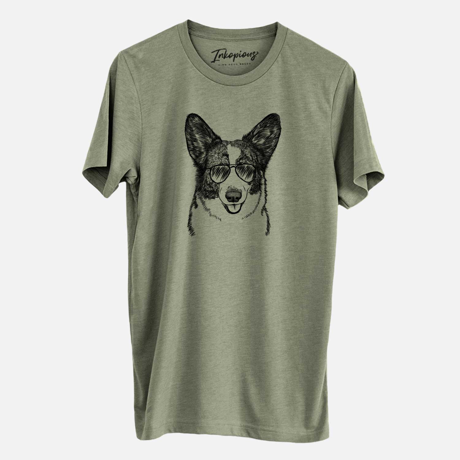 Aviator Gabby the Cardigan Welsh Corgi - Unisex Crewneck