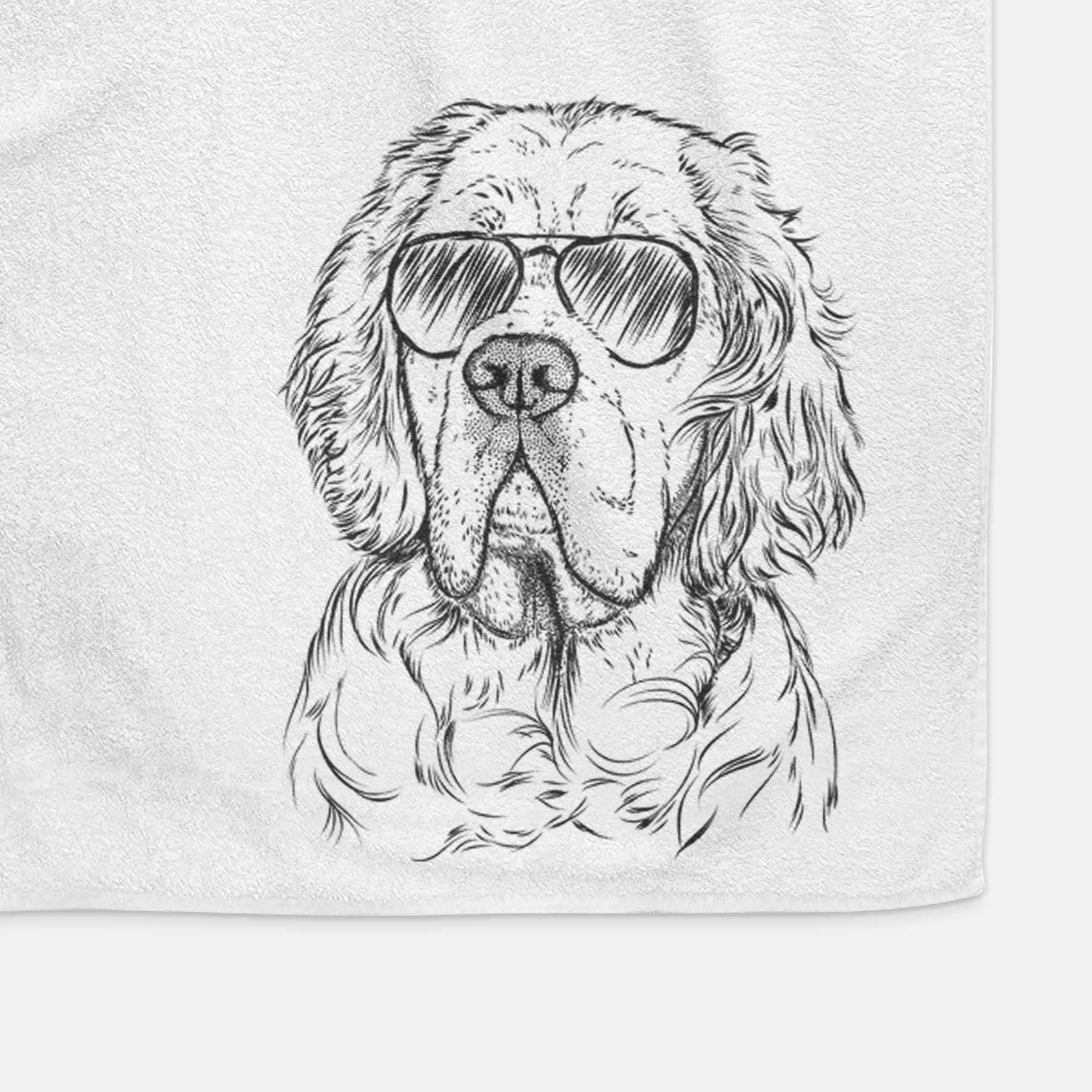 Gary the Clumber Spaniel Decorative Hand Towel