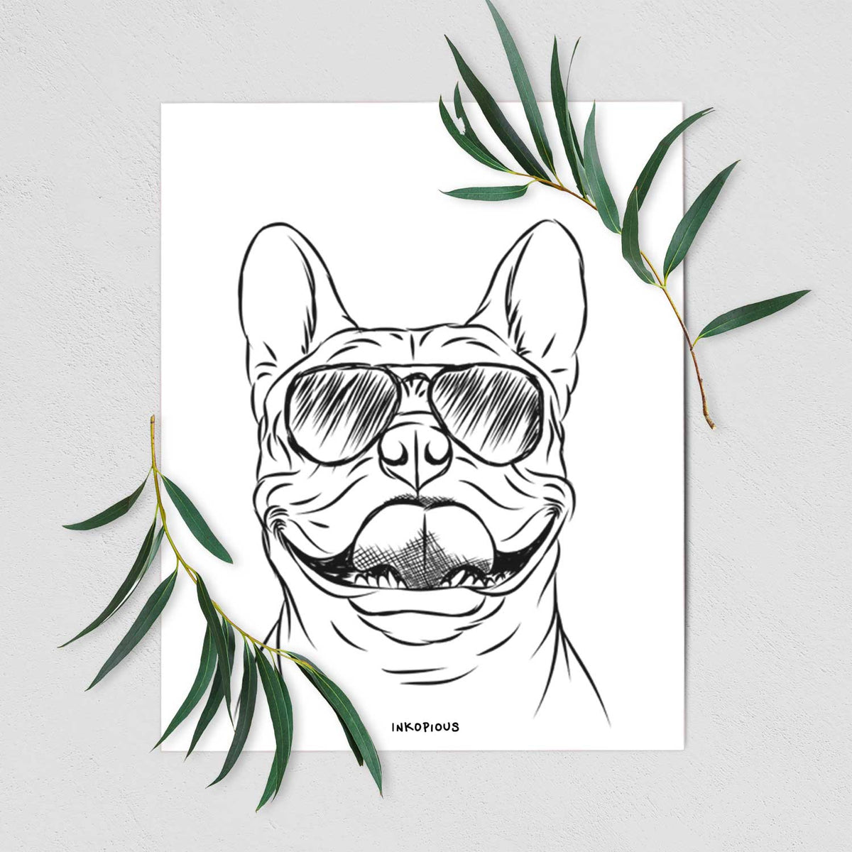 Gaston the French Bulldog Art Print