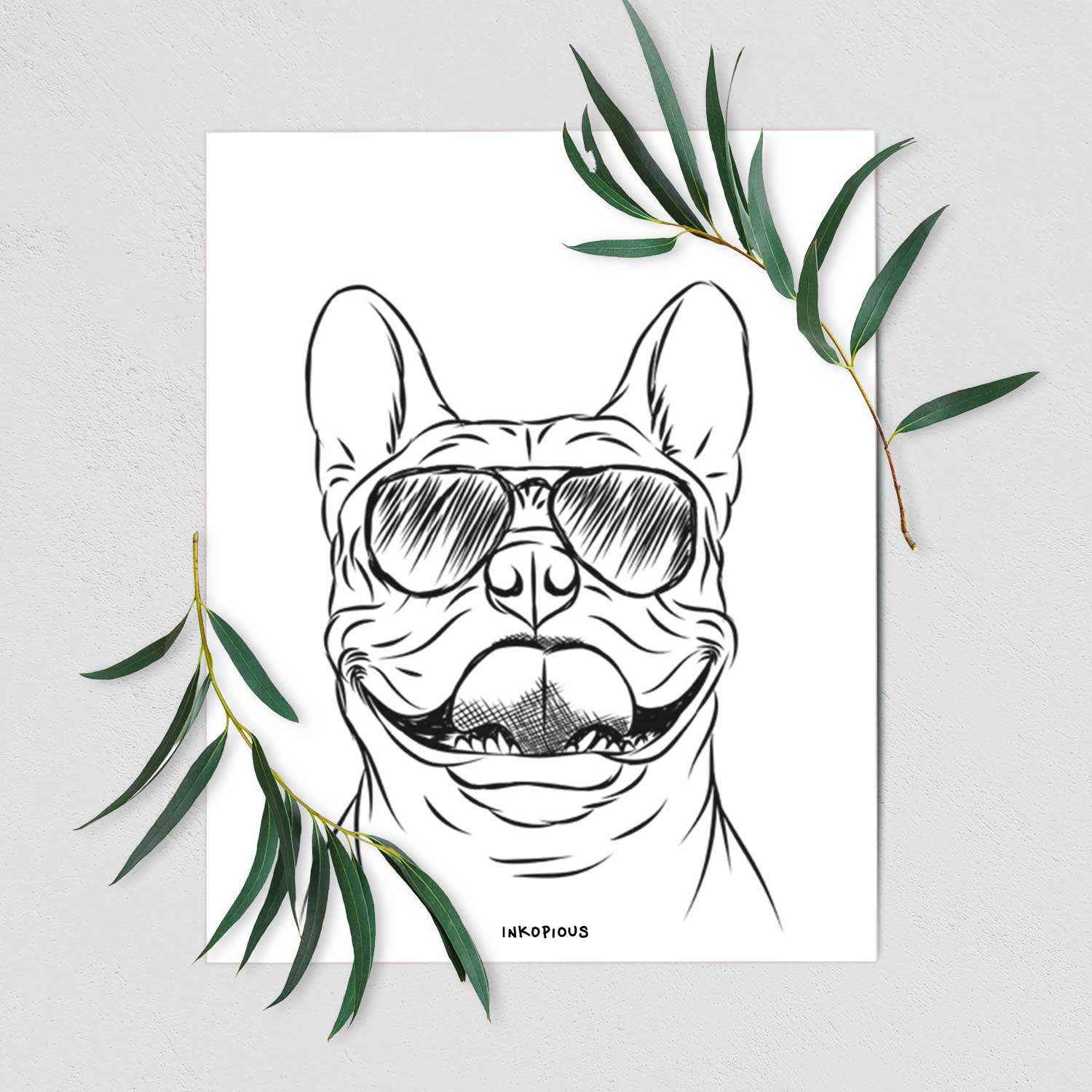 Gaston the French Bulldog Art Print