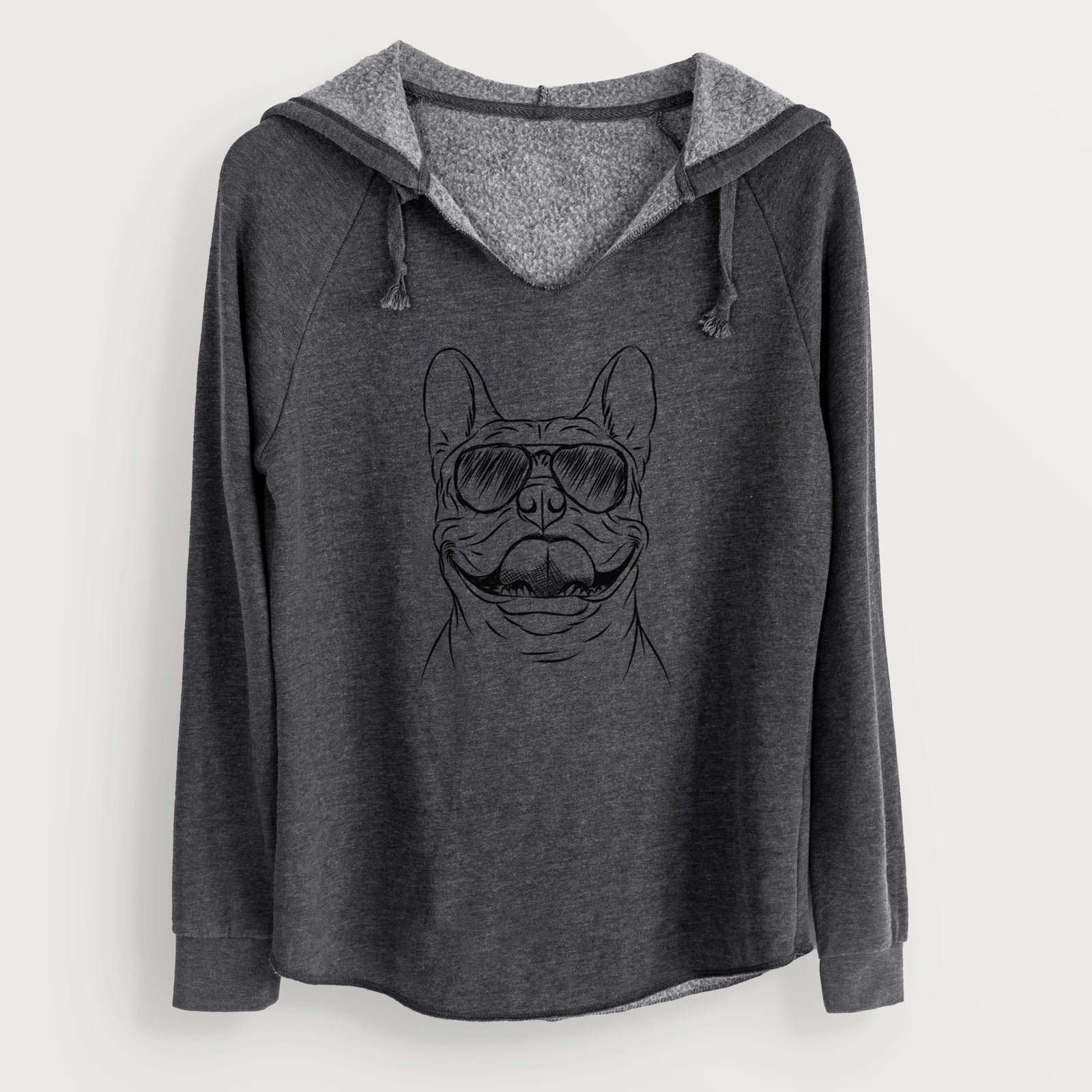 Aviator Gaston the French Bulldog - Cali Wave Hooded Sweatshirt