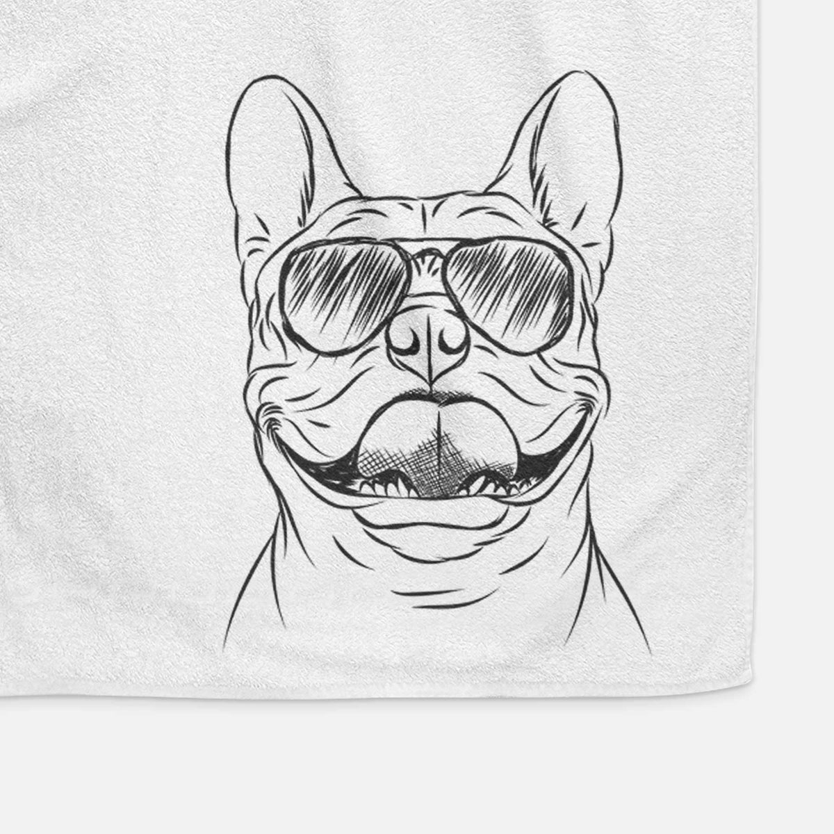 Gaston the French Bulldog Decorative Hand Towel