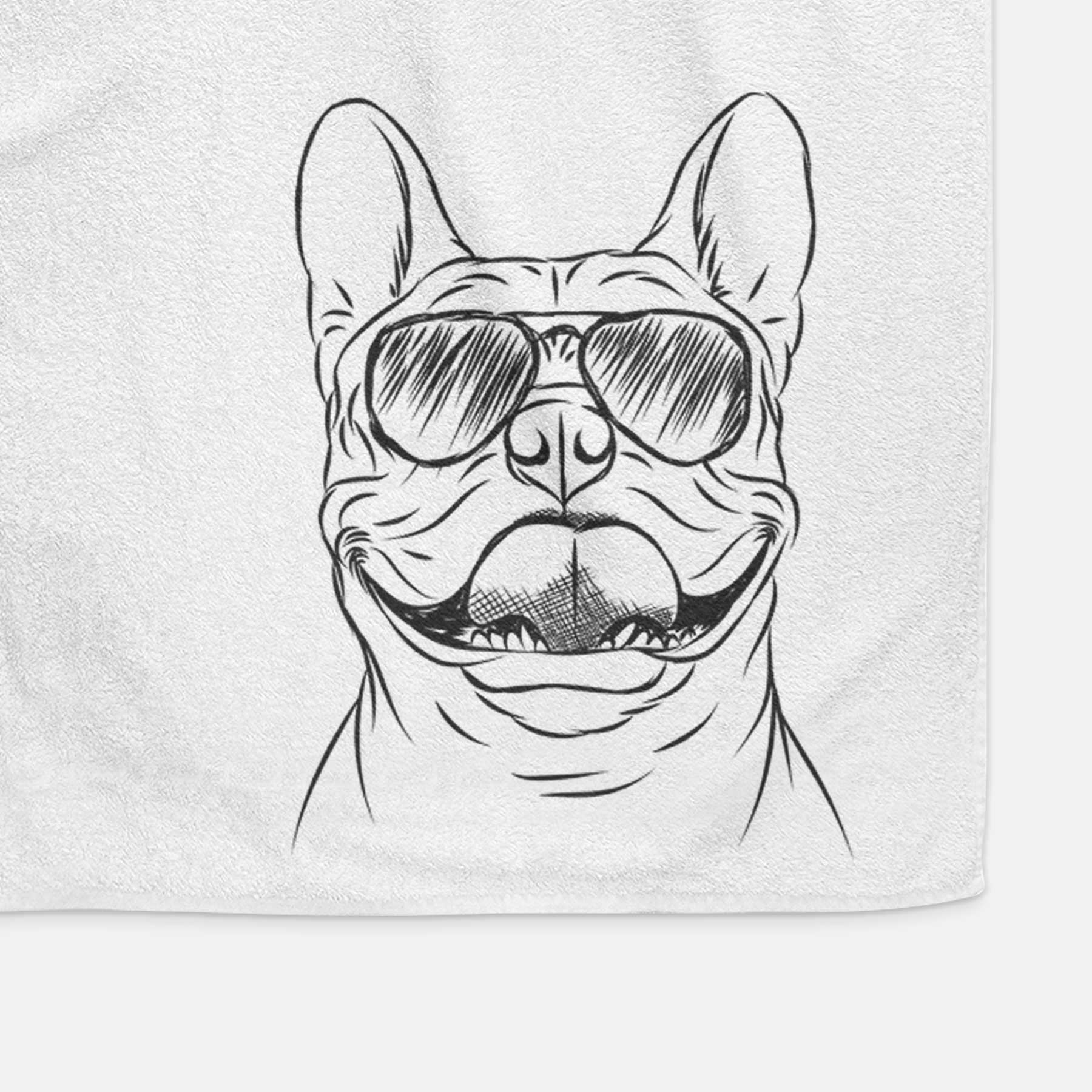 Gaston the French Bulldog Decorative Hand Towel