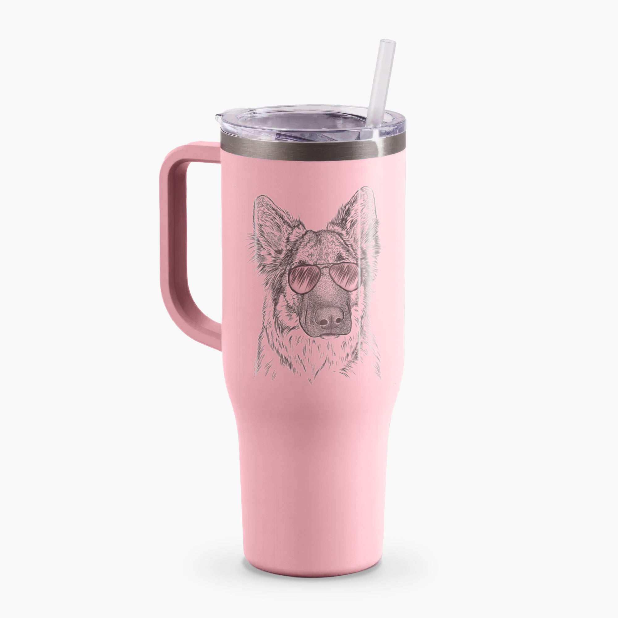 Geddy the Shiloh Shepherd - 40oz Tumbler with Handle