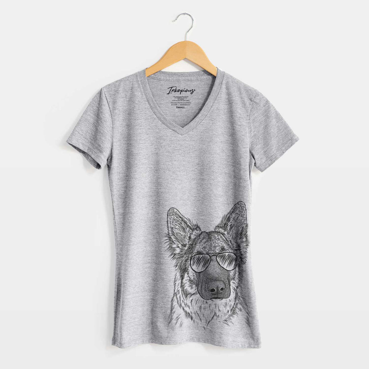 Aviator Geddy the Shiloh Shepherd - Women&#39;s V-neck Shirt