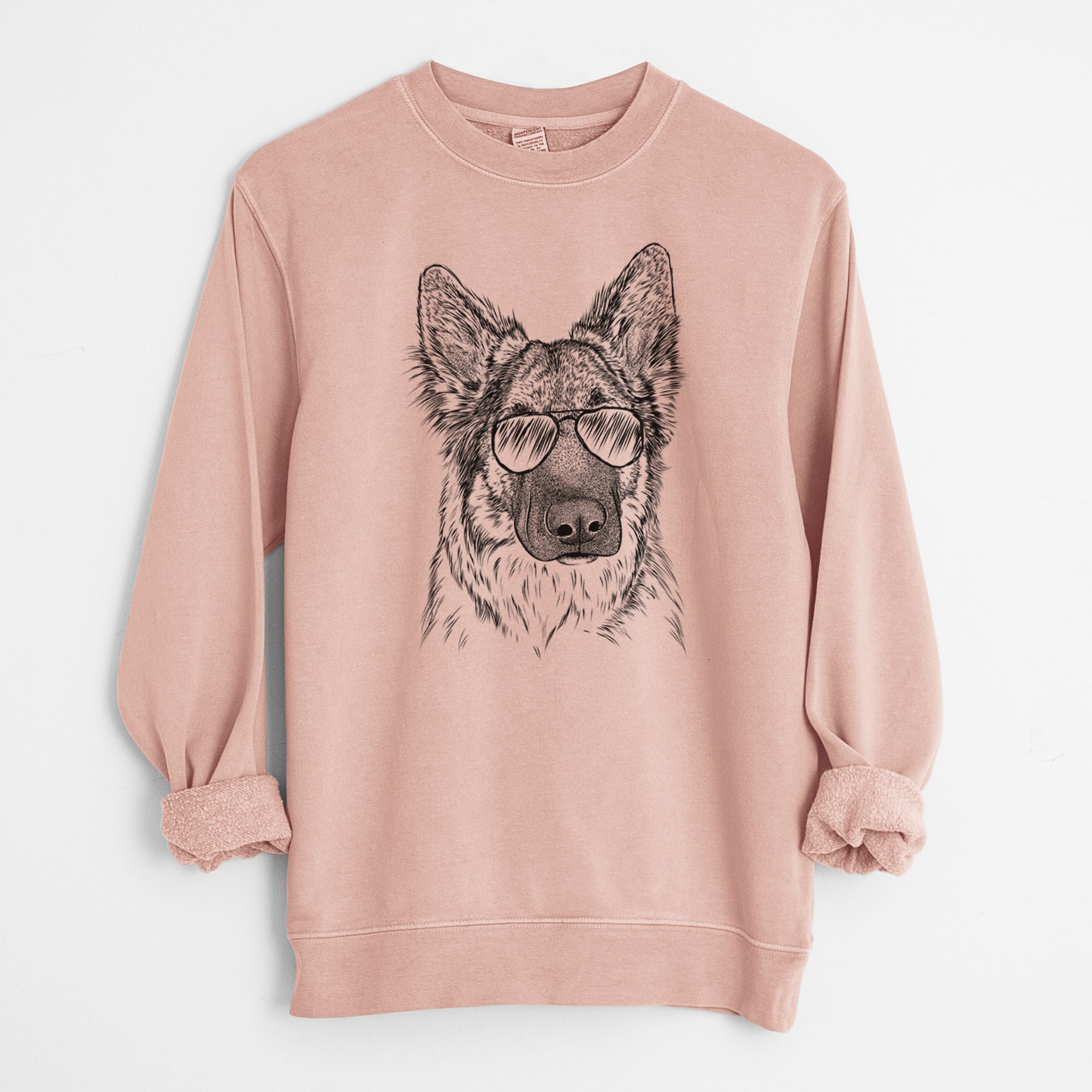 Aviator Geddy the Shiloh Shepherd - Unisex Pigment Dyed Crew Sweatshirt