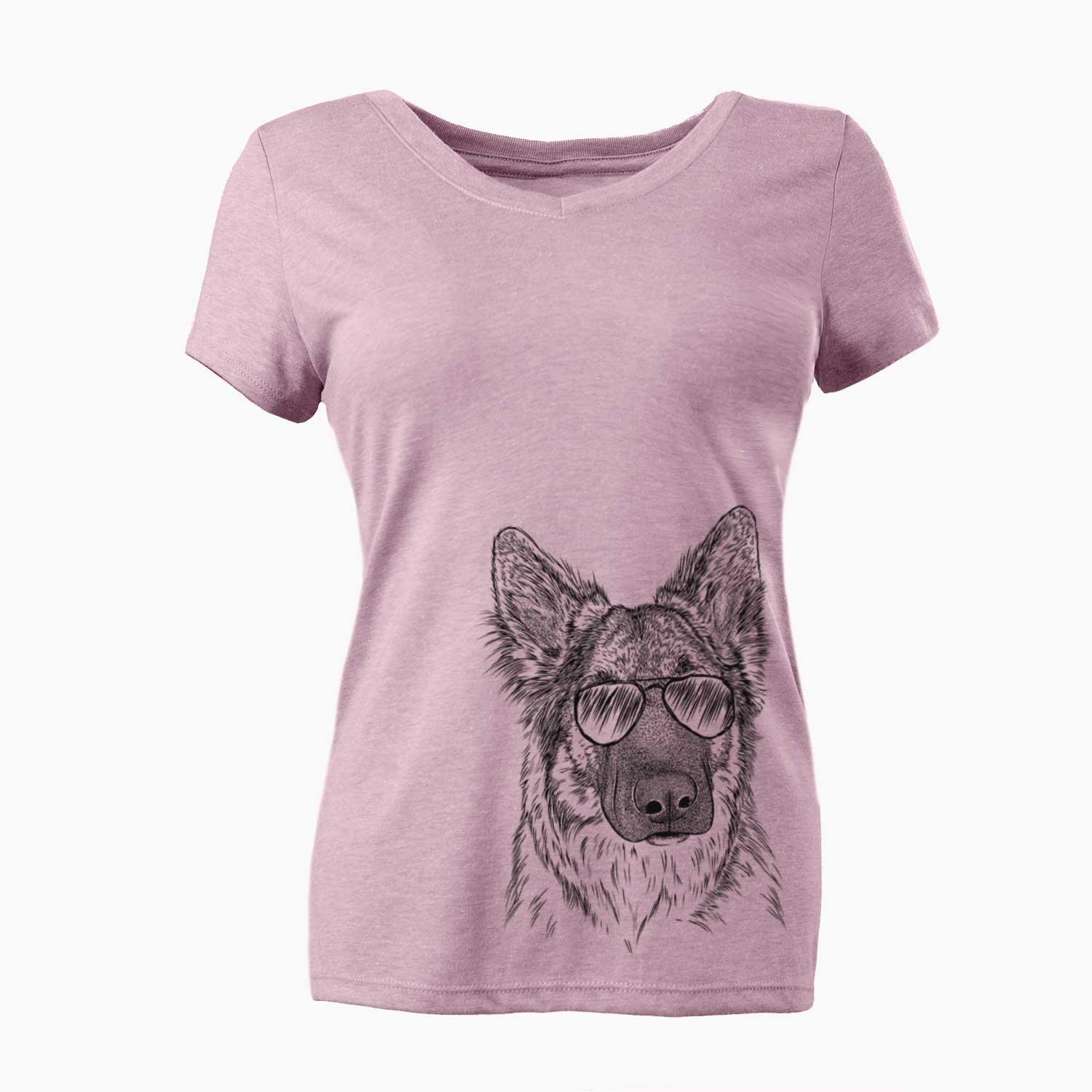 Aviator Geddy the Shiloh Shepherd - Women's V-neck Shirt