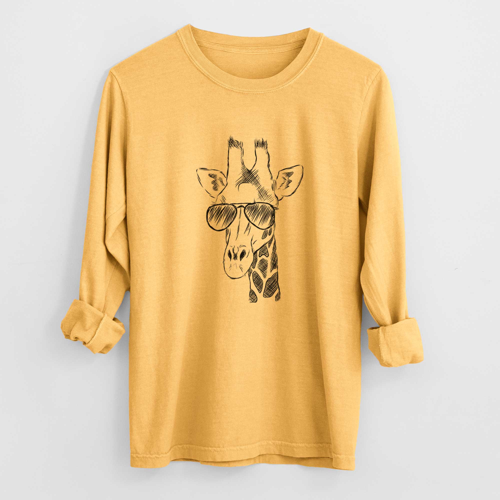 Aviators Geoffrey the Giraffe - Heavyweight 100% Cotton Long Sleeve