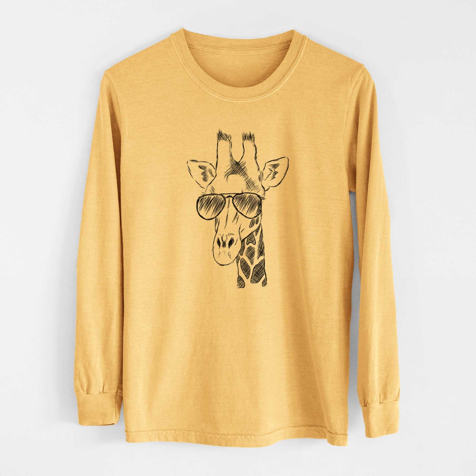 Aviators Geoffrey the Giraffe - Heavyweight 100% Cotton Long Sleeve