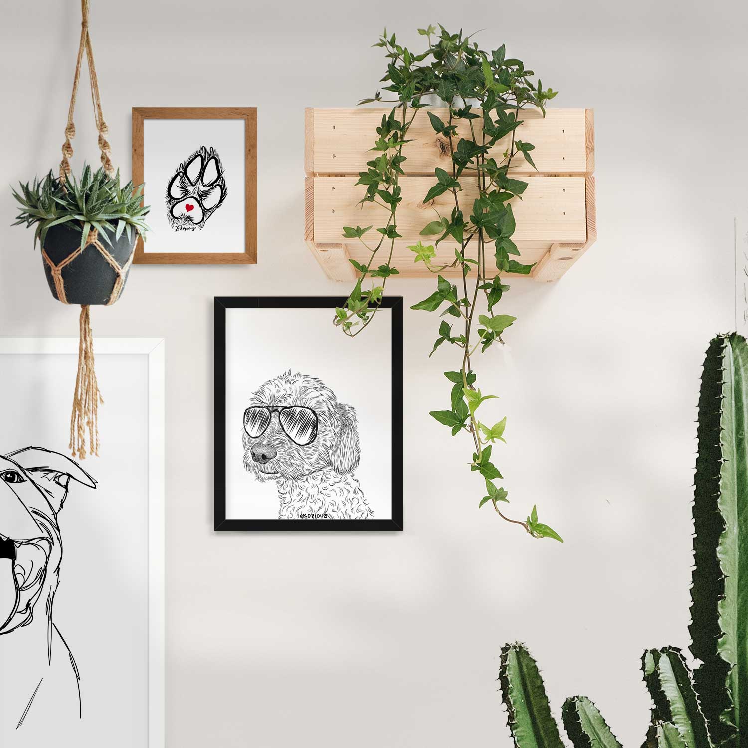 Georgie Boy the Mixed Breed Art Print