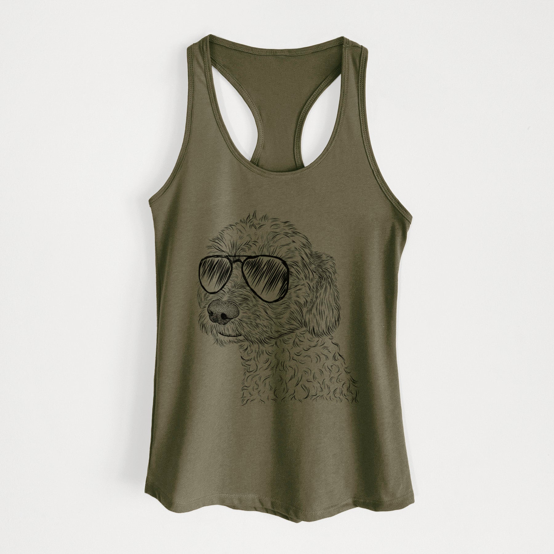 Georgie Boy the Mixed Breed - Women's Racerback Tanktop