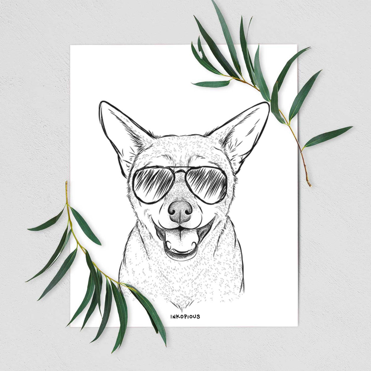 Georgie the Chiweenie Art Print