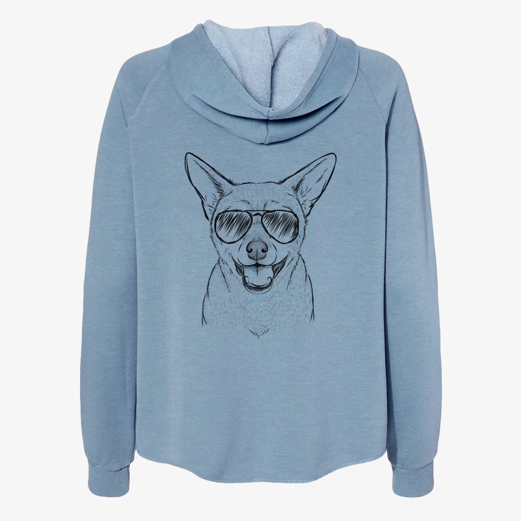 Georgie the Chiweenie - Women's Cali Wave Zip-Up Sweatshirt