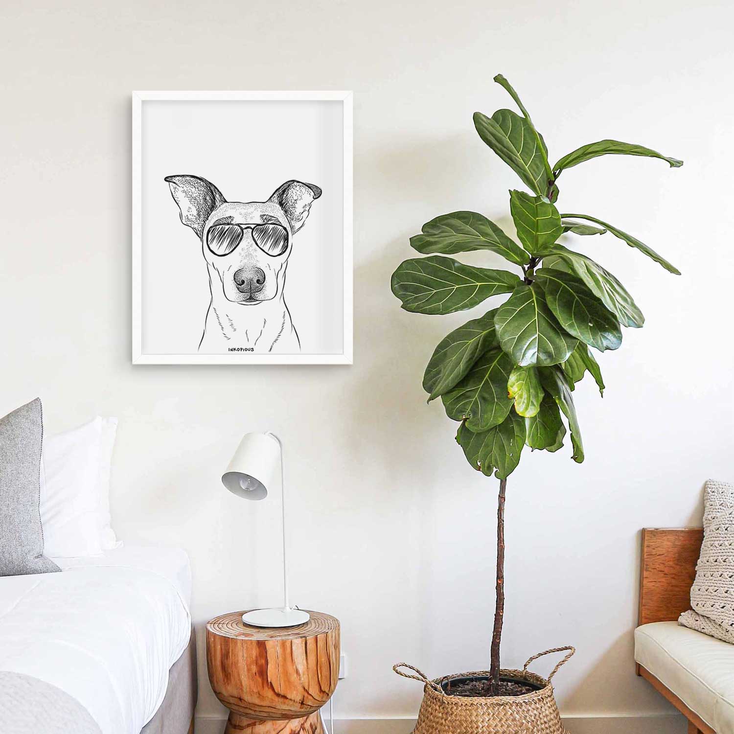 Georgie Rat the Terrier Mix Art Print