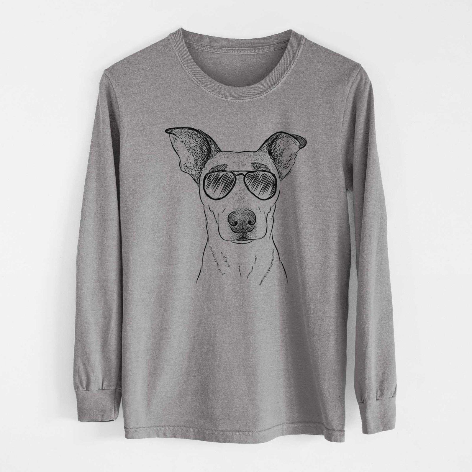 Aviators Georgie Rat the Terrier Mix - Heavyweight 100% Cotton Long Sleeve