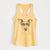 Georgie Rat the Terrier Mix - Women's Racerback Tanktop