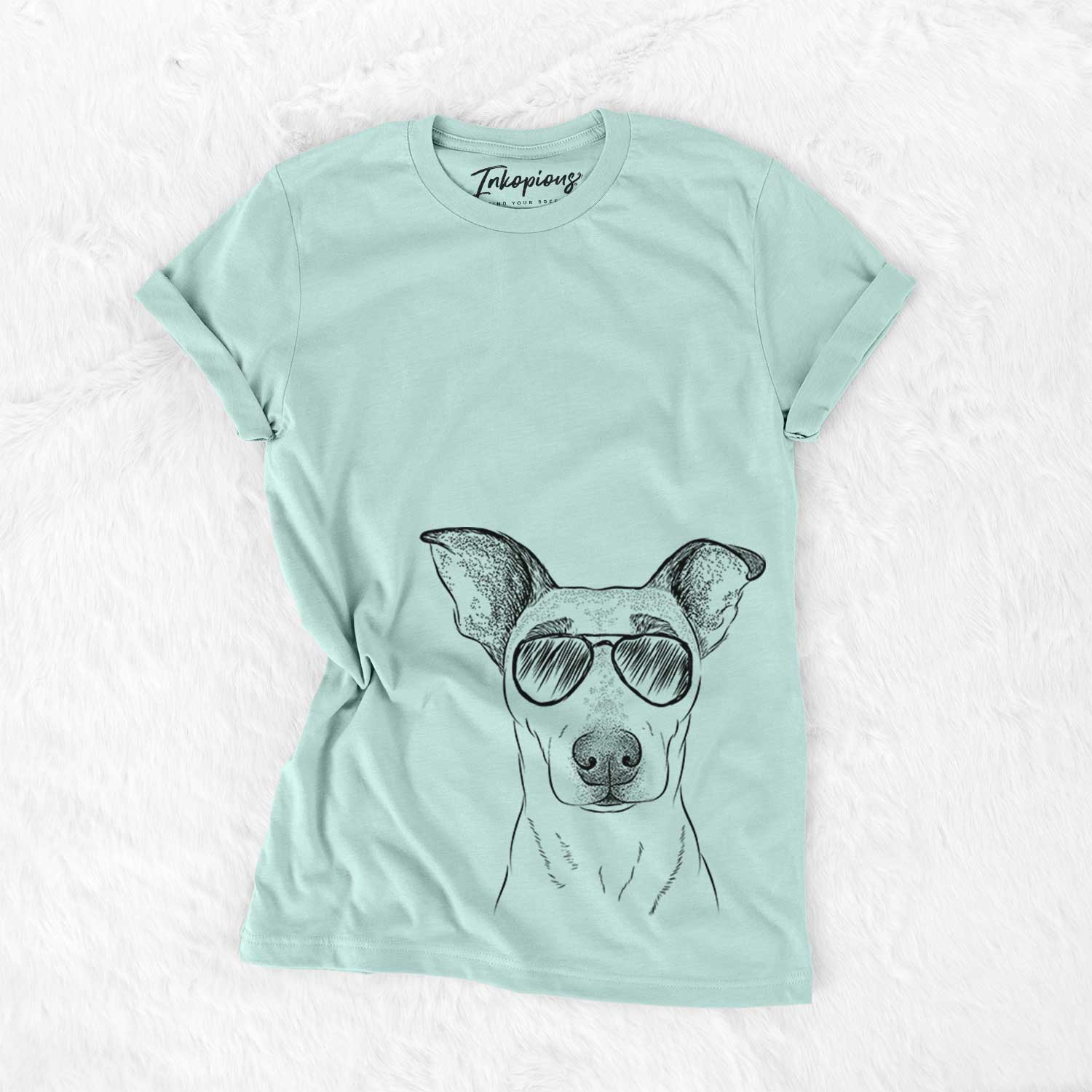 Aviator Georgie Rat the Terrier Mix - Unisex Crewneck