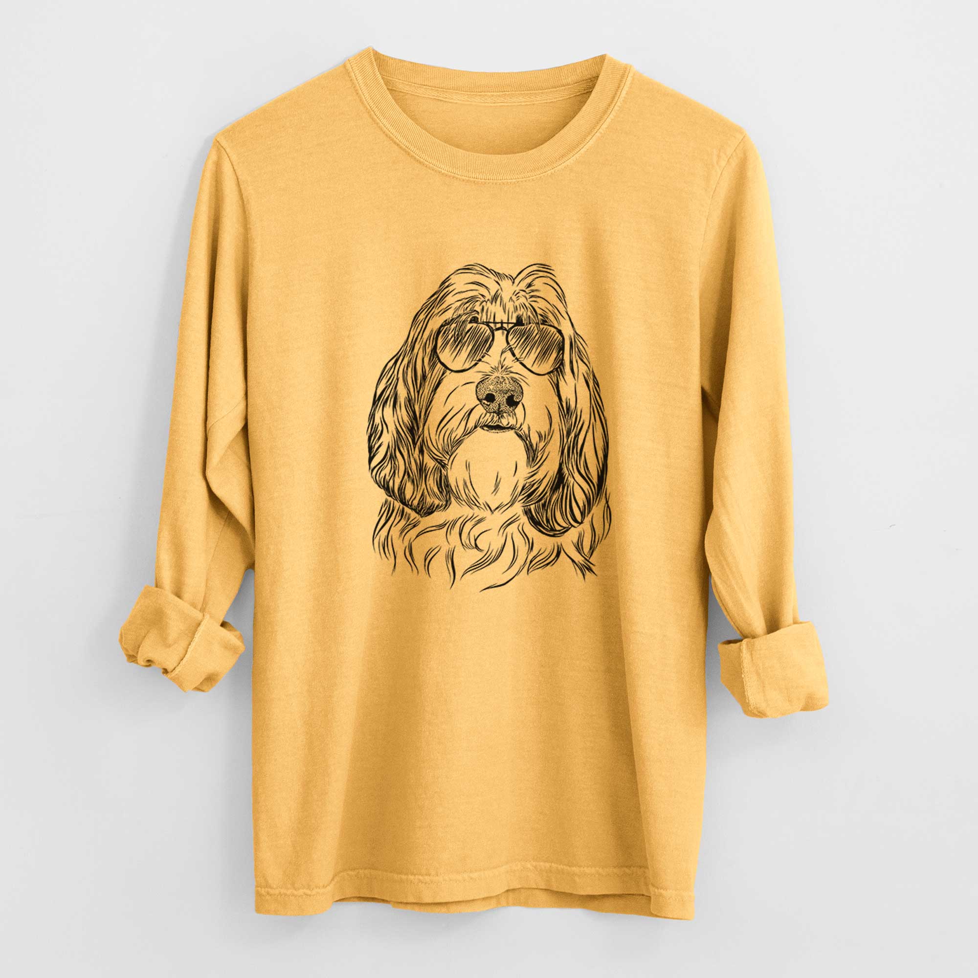 Aviators Gerard the Petit Basset Griffon Vendeen - Heavyweight 100% Cotton Long Sleeve